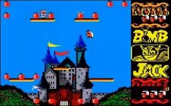 une photo d'Ã©cran de Bomb Jack sur Amstrad CPC